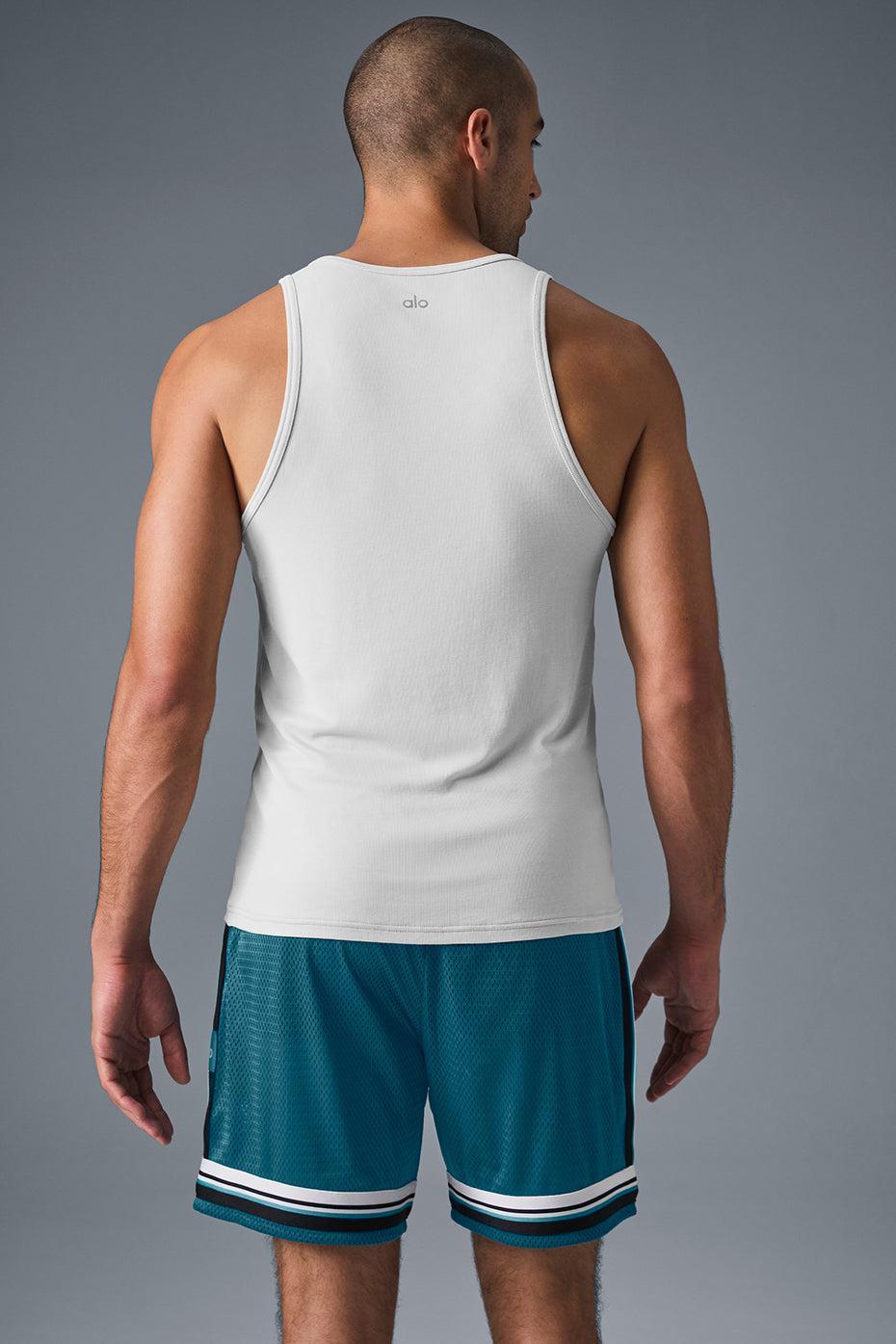 Everyday Modal Rib Tank - White Male Product Image