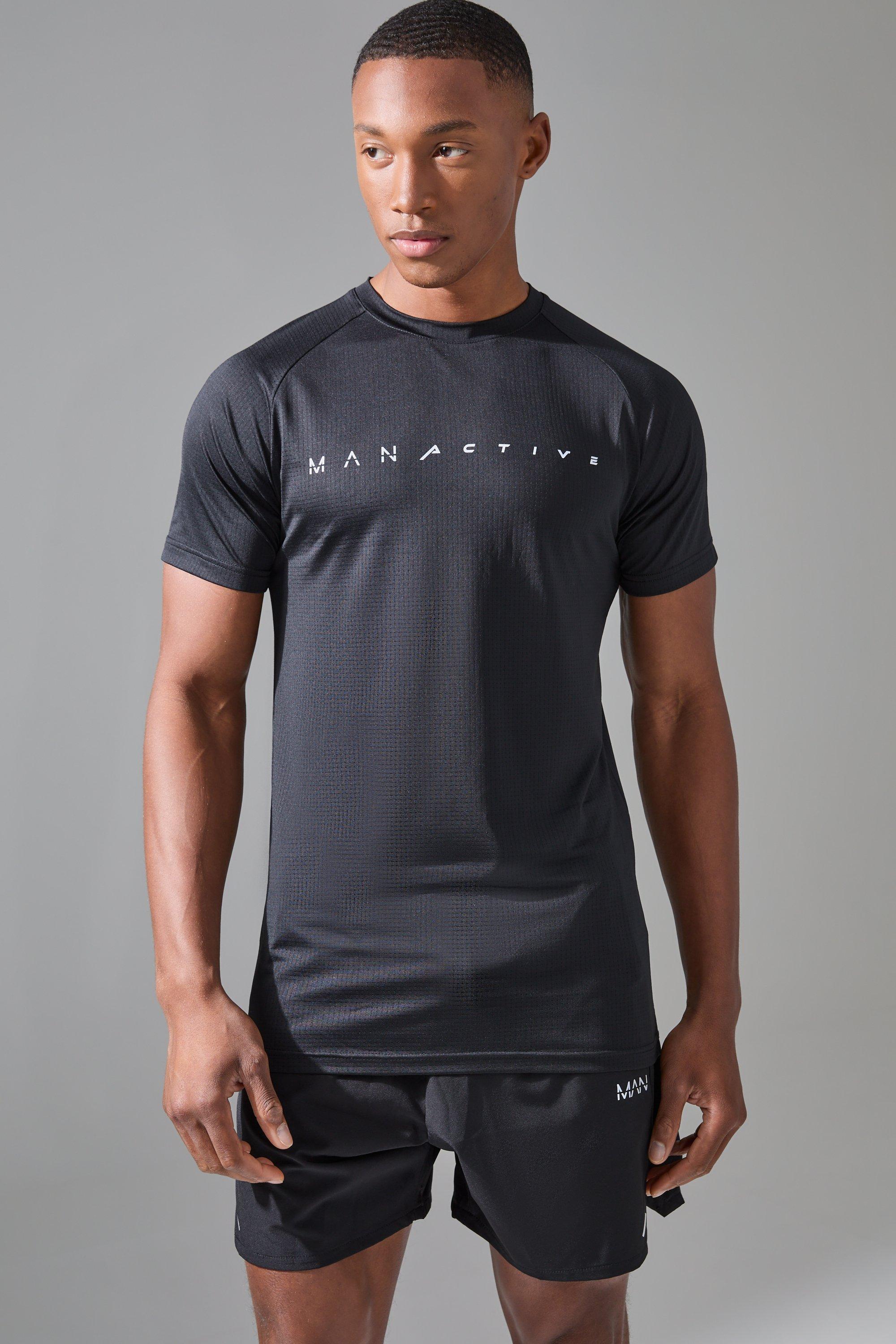 Man Active Muscle Fit Breathable Lightweight T-shirt | boohooMAN USA Product Image