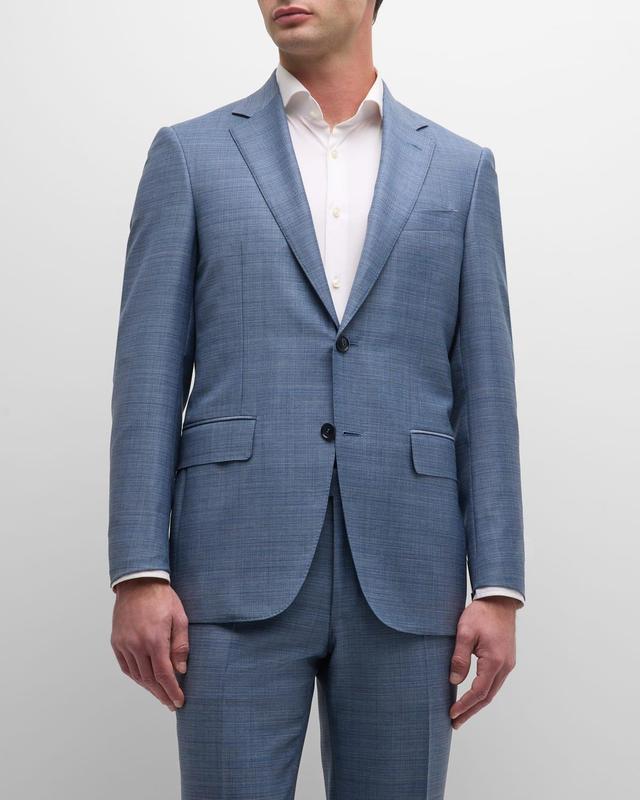 Mens Heathered Wool Suit Product Image