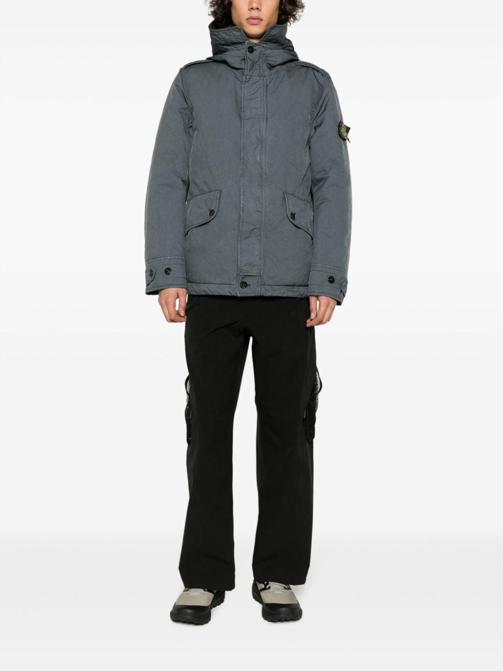 David Tc Compass Logo-patch Jacket In Grey Product Image