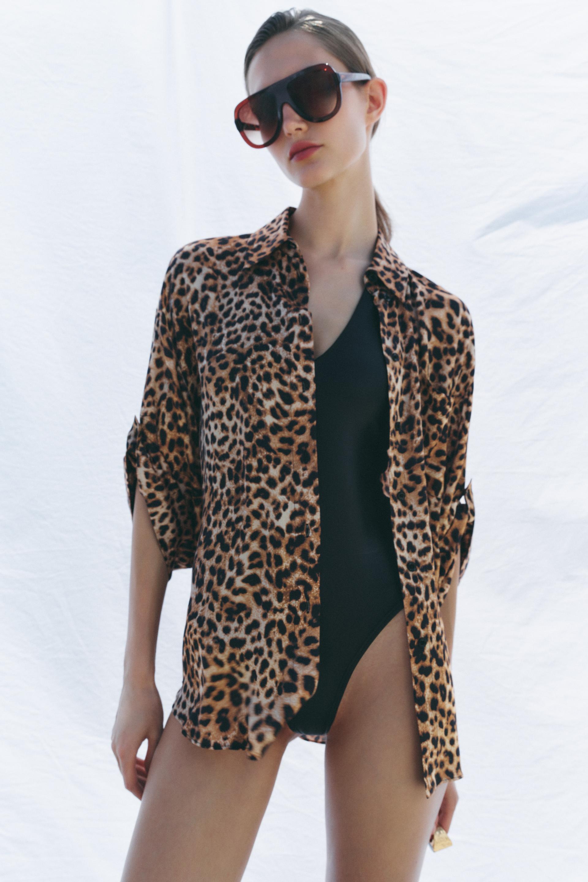 ZW COLLECTION ANIMAL PRINT SHIRT Product Image