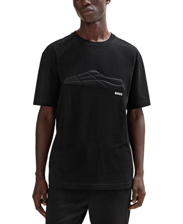 Boss by Hugo Boss Mens Tonal Artwork Regular-Fit T-shirt Product Image