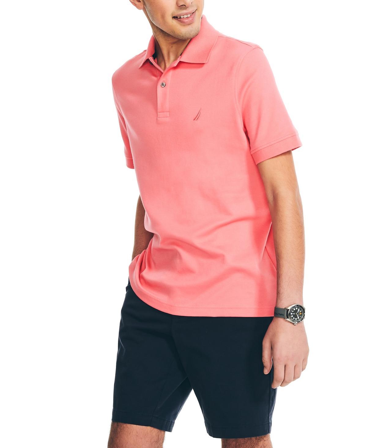 Nautica Mens Classic-Fit Soft Stretch Interlock Polo Product Image