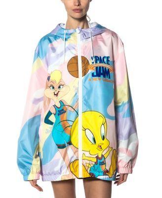 Members Only Womens Space Jam Windbreaker Jacket Product Image