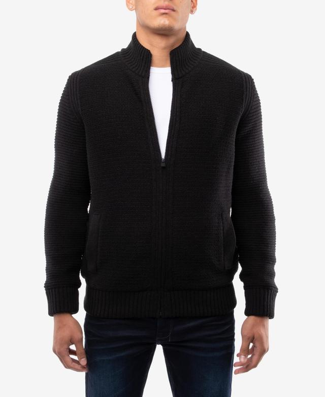 X-Ray Mens Full-Zip High Neck Sweater Jacket Product Image