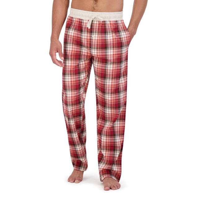 Hanes Originals Men's Plaid Stretch Woven Sleep Pajama Pants - Forest Green XL Product Image