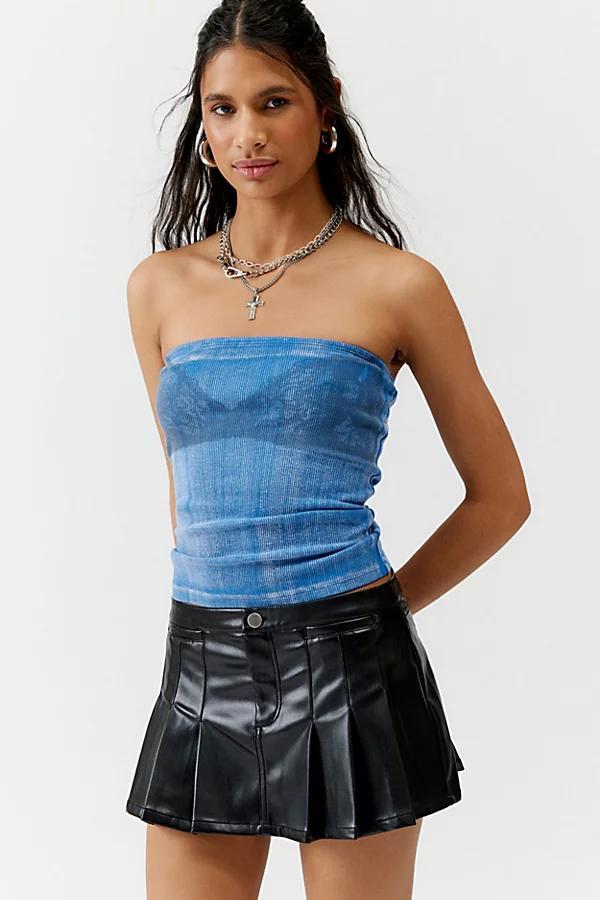 Silence + Noise Gia Faux Leather Micro Mini Skirt Womens at Urban Outfitters Product Image