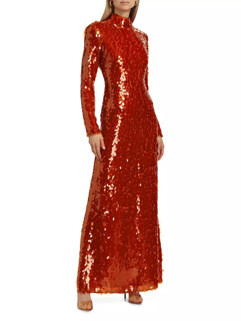 Sculpty Sequin Dress Maxi-Dress Product Image