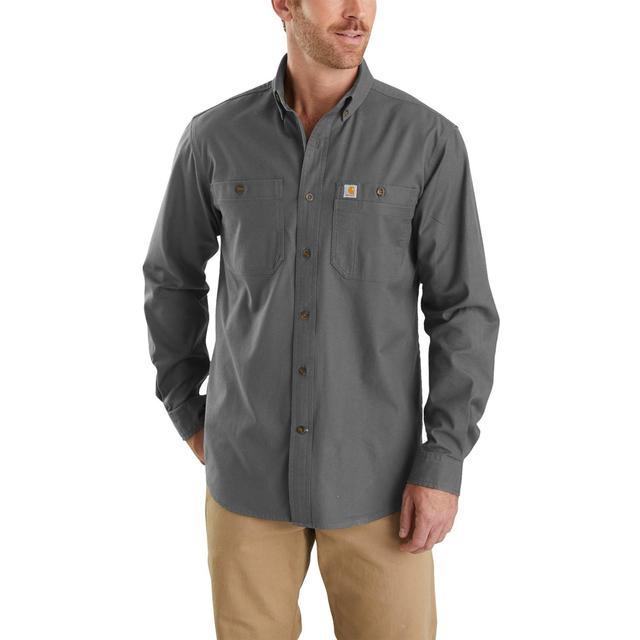 Carhartt 103554 Big and Tall Rugged Flex® Canvas Work Shirt - Long Sleeve, Factory Seconds Product Image