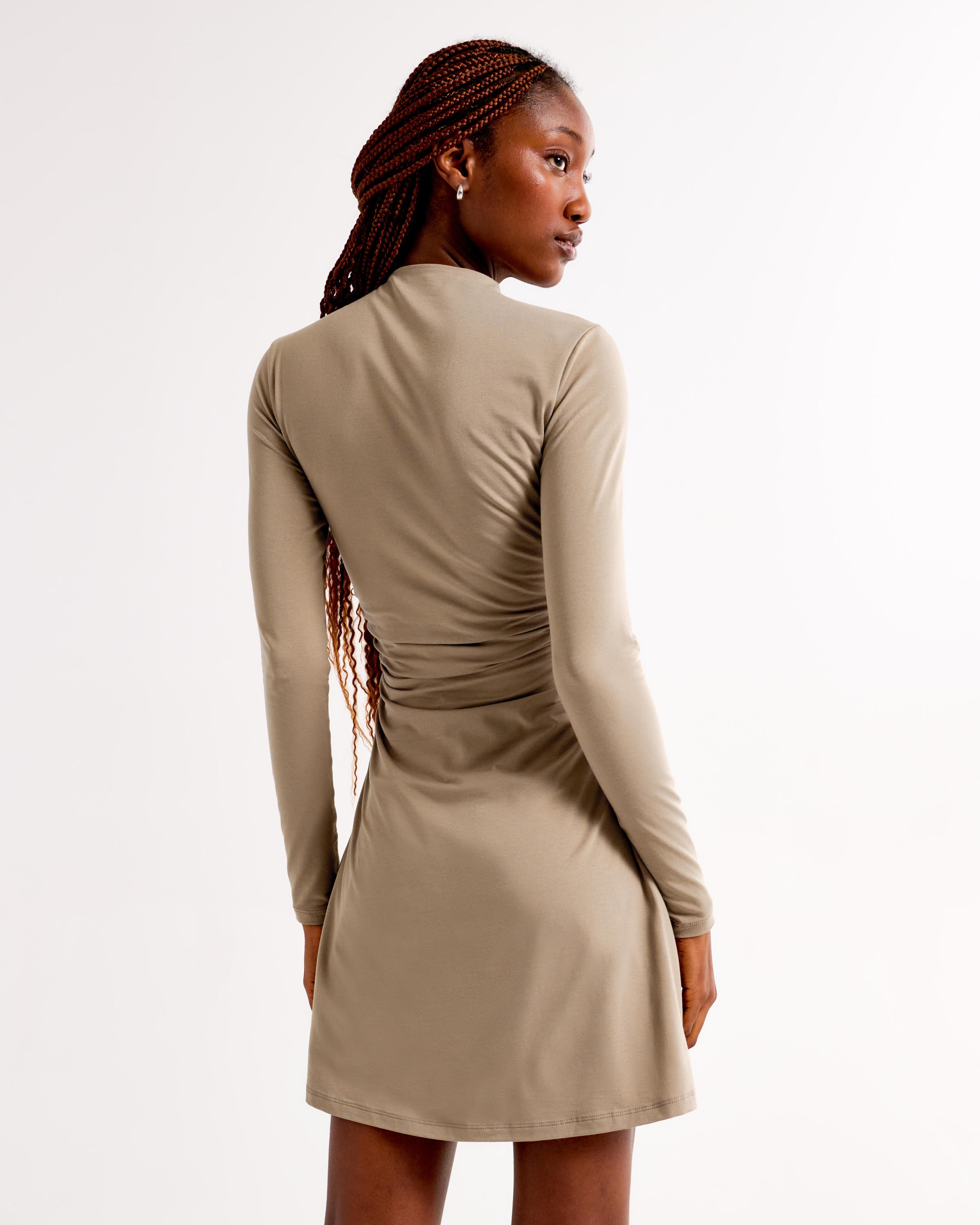 The A&F Paloma Long-Sleeve Mini Dress Product Image