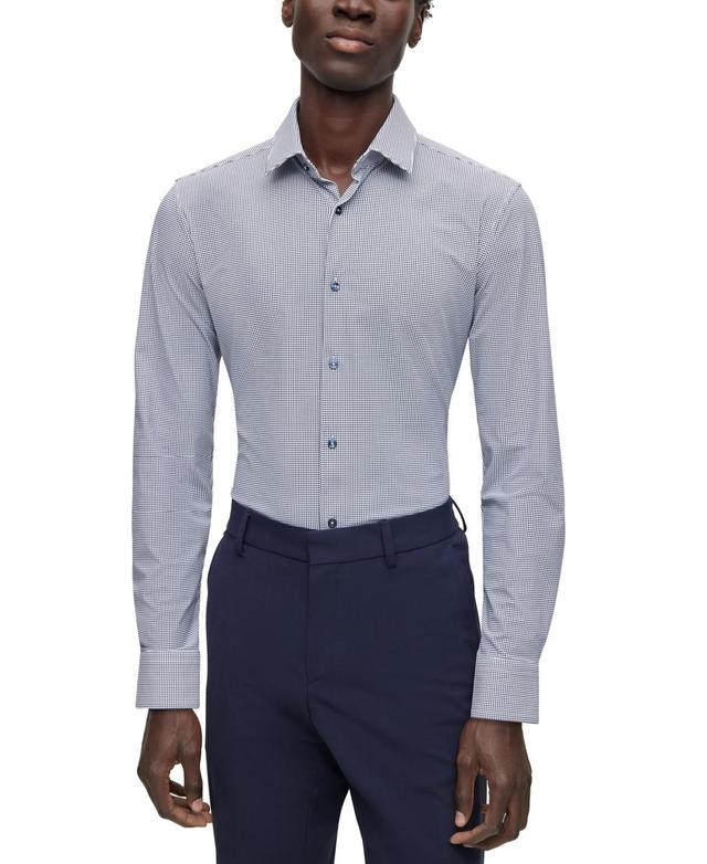 Boss by Hugo Boss Mens Performance-Stretch Slim-Fit Shirt Product Image