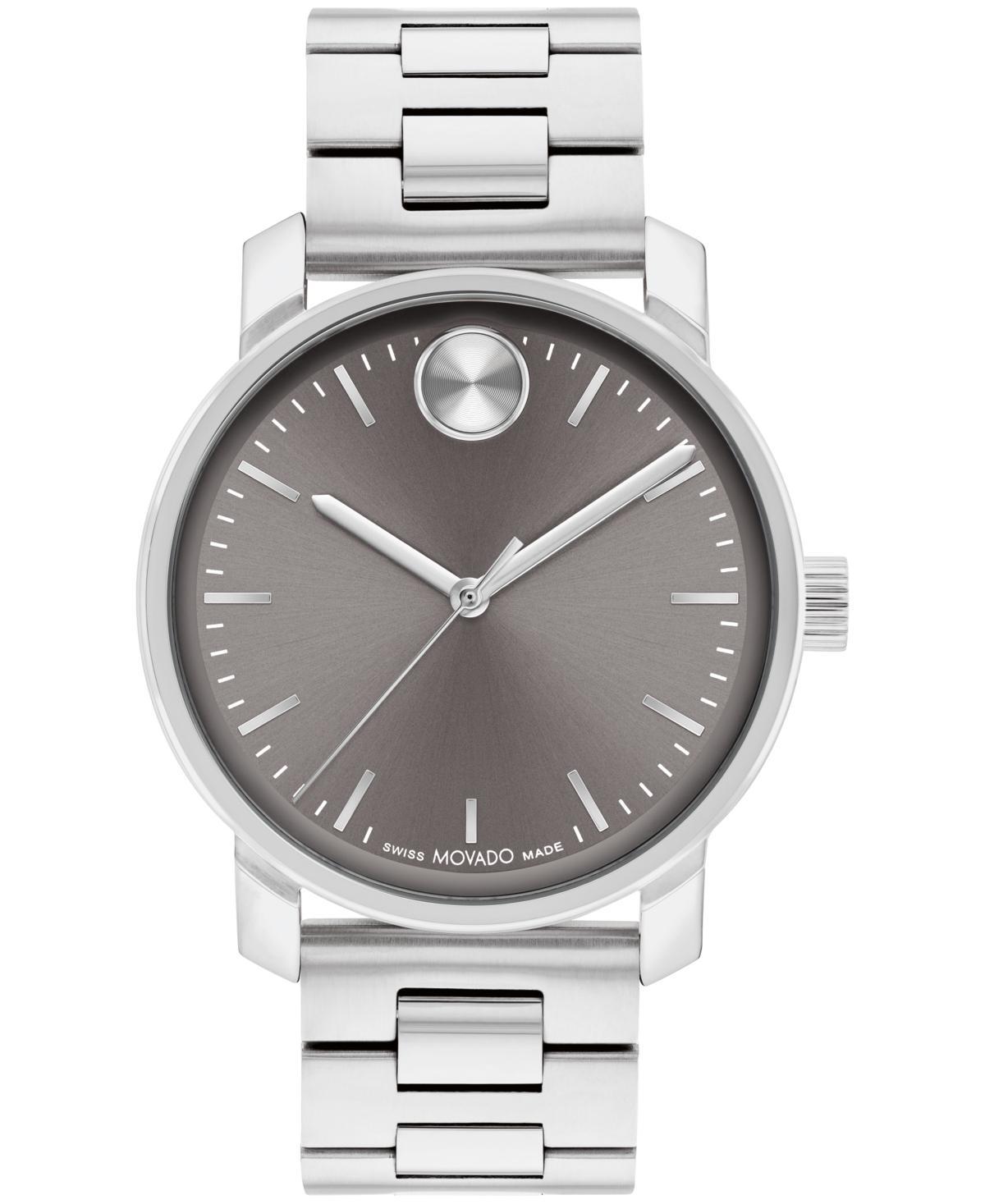 Movado Mens Bold Access Swiss Quartz Stainless Steel Watch 41mm - Silver-tone Product Image