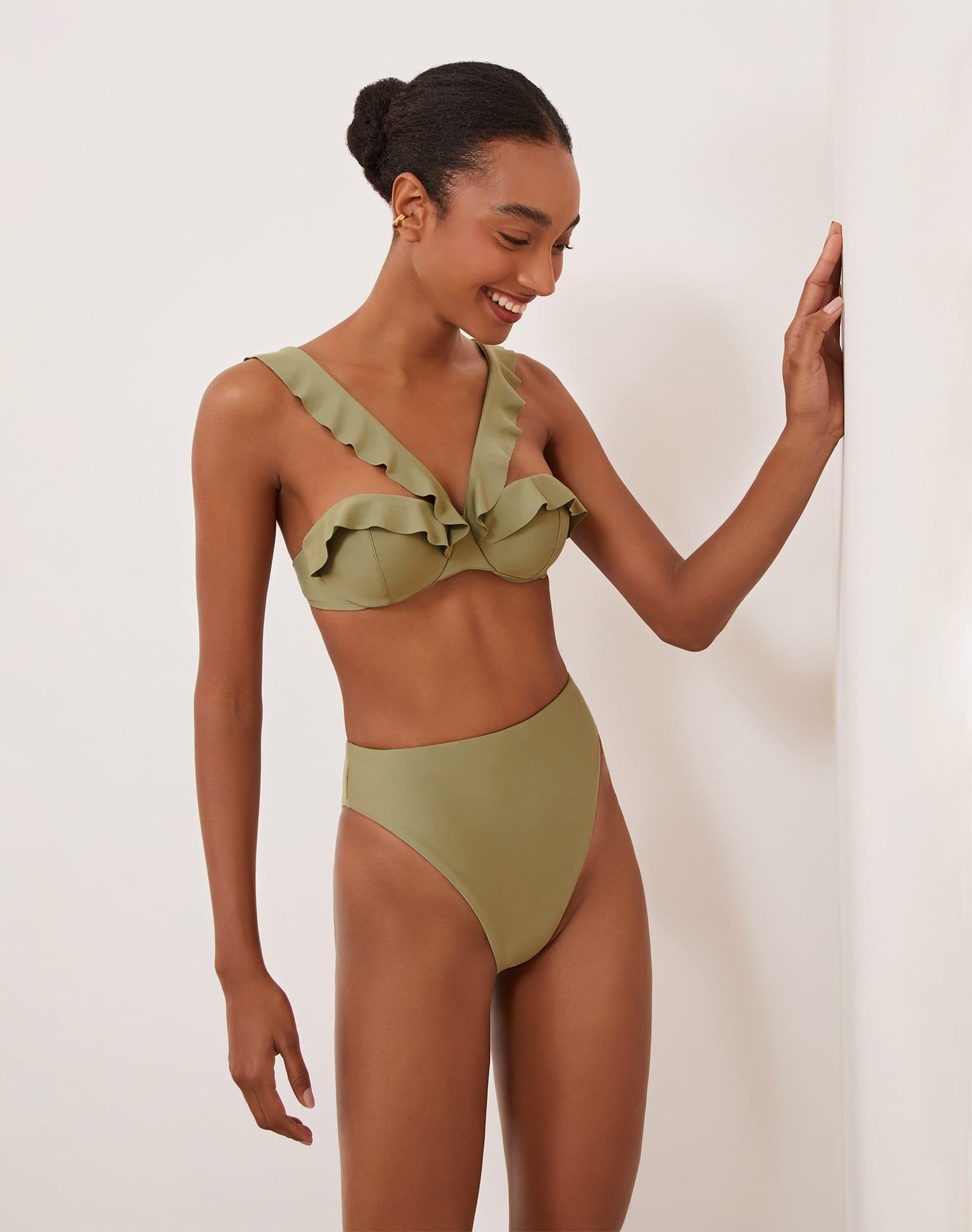 Gigi Hot Pant Bottom - Olivine Product Image