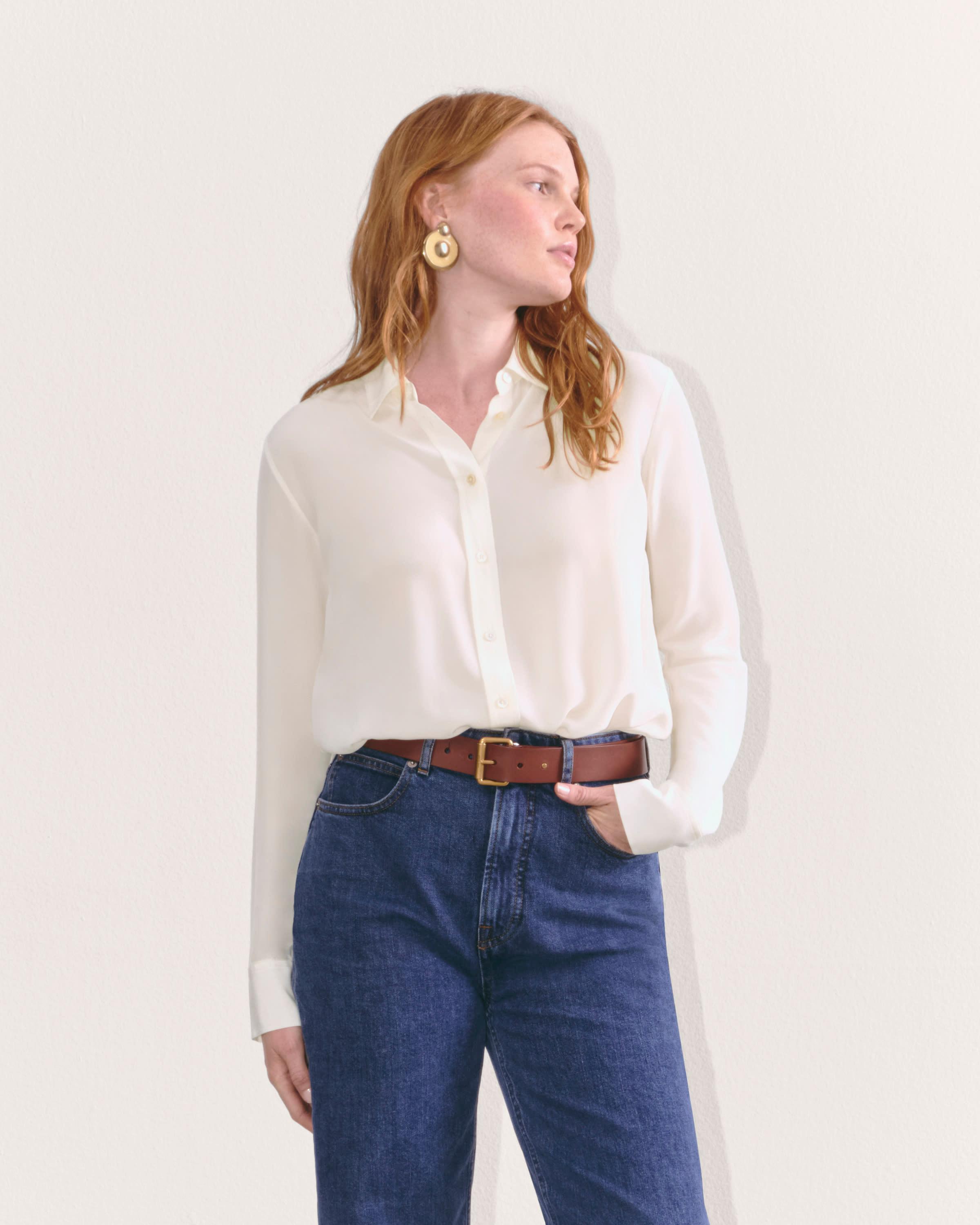 The Must-Have Shirt in Washable Silk Product Image