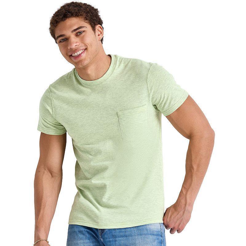 Hanes Originals Mens Tri-Blend Pocket T-Shirt Eco White 2XL Product Image