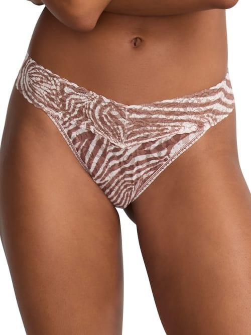 Hanky Panky Womens Printed Signature Lace Original Rise Thong Product Image