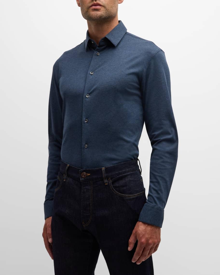 Mens Stretch Slim Button-Up Shirt Product Image