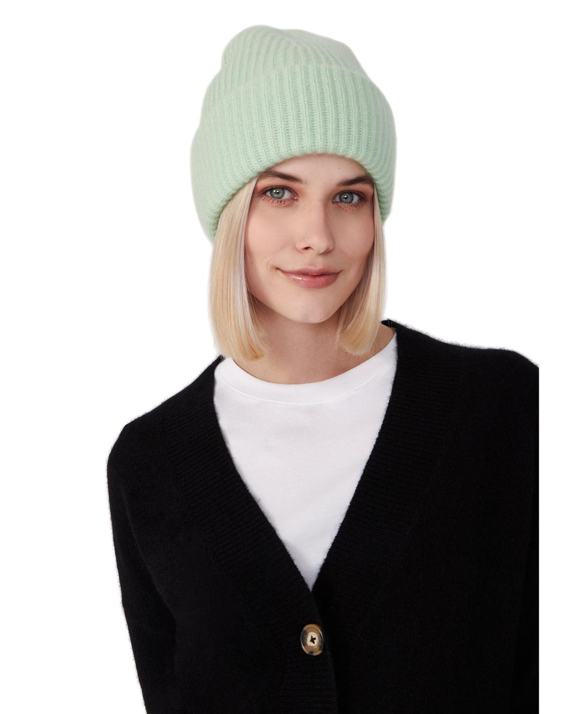 Style Republic 100% Pure Cashmere Chunky Knit Womens Beanie Product Image