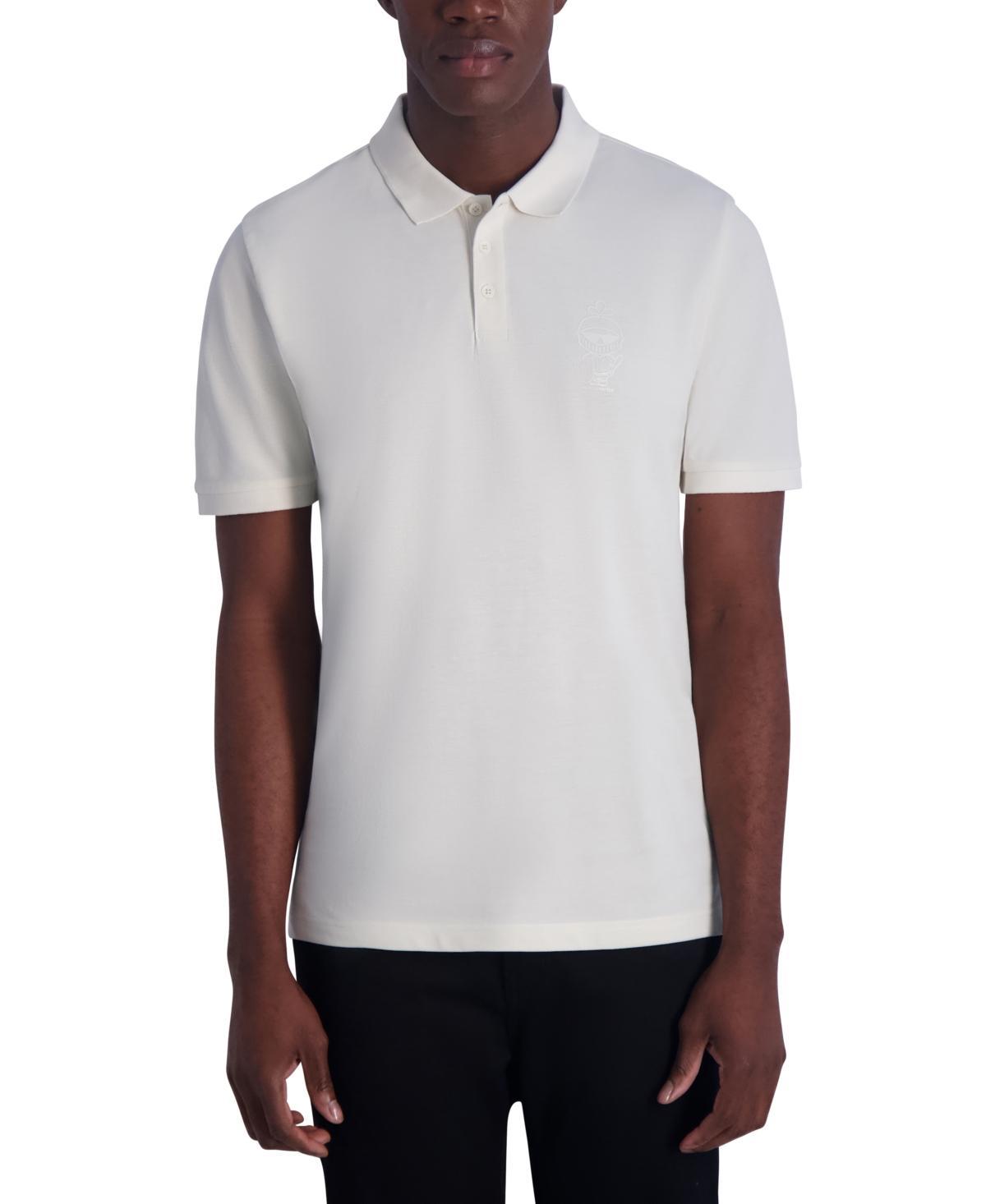 Karl Lagerfeld Paris Mens Pique Logo Polo Shirt Product Image