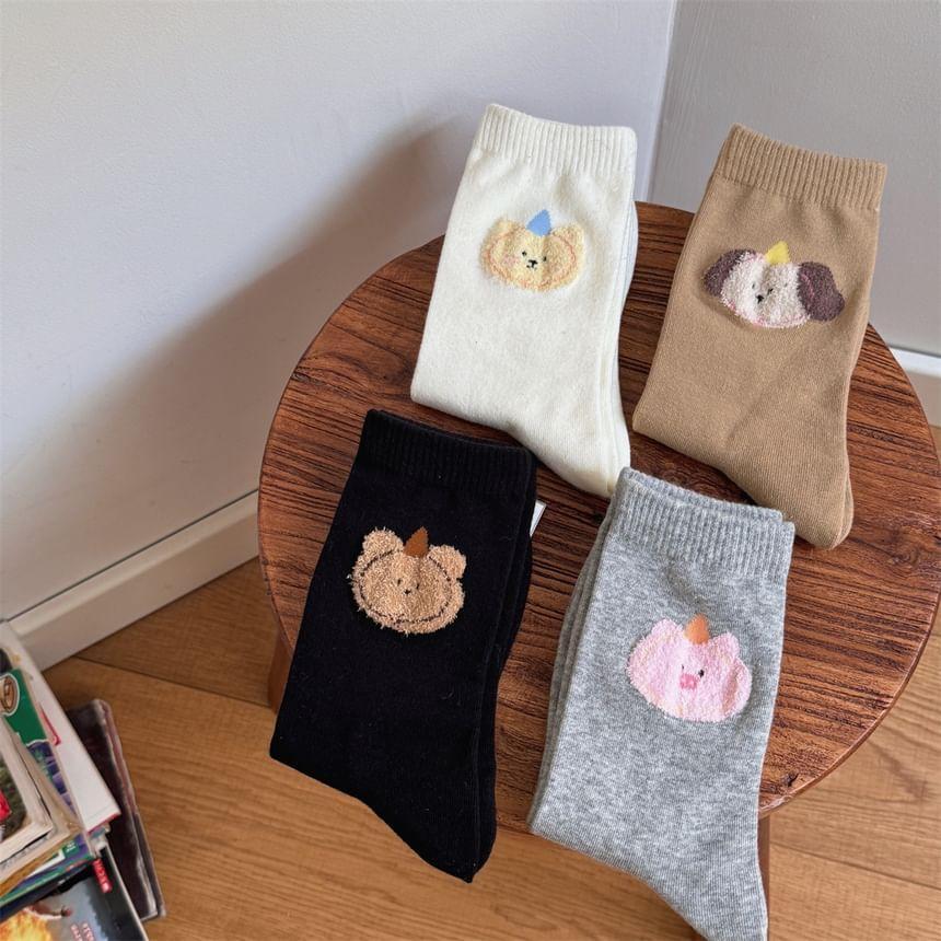 Cartoon Animal Patterned Short Socks Product Image