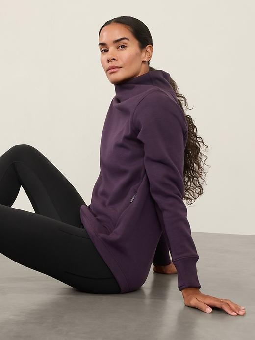 Cozy Karma Twist Neck Sweatshirt Product Image