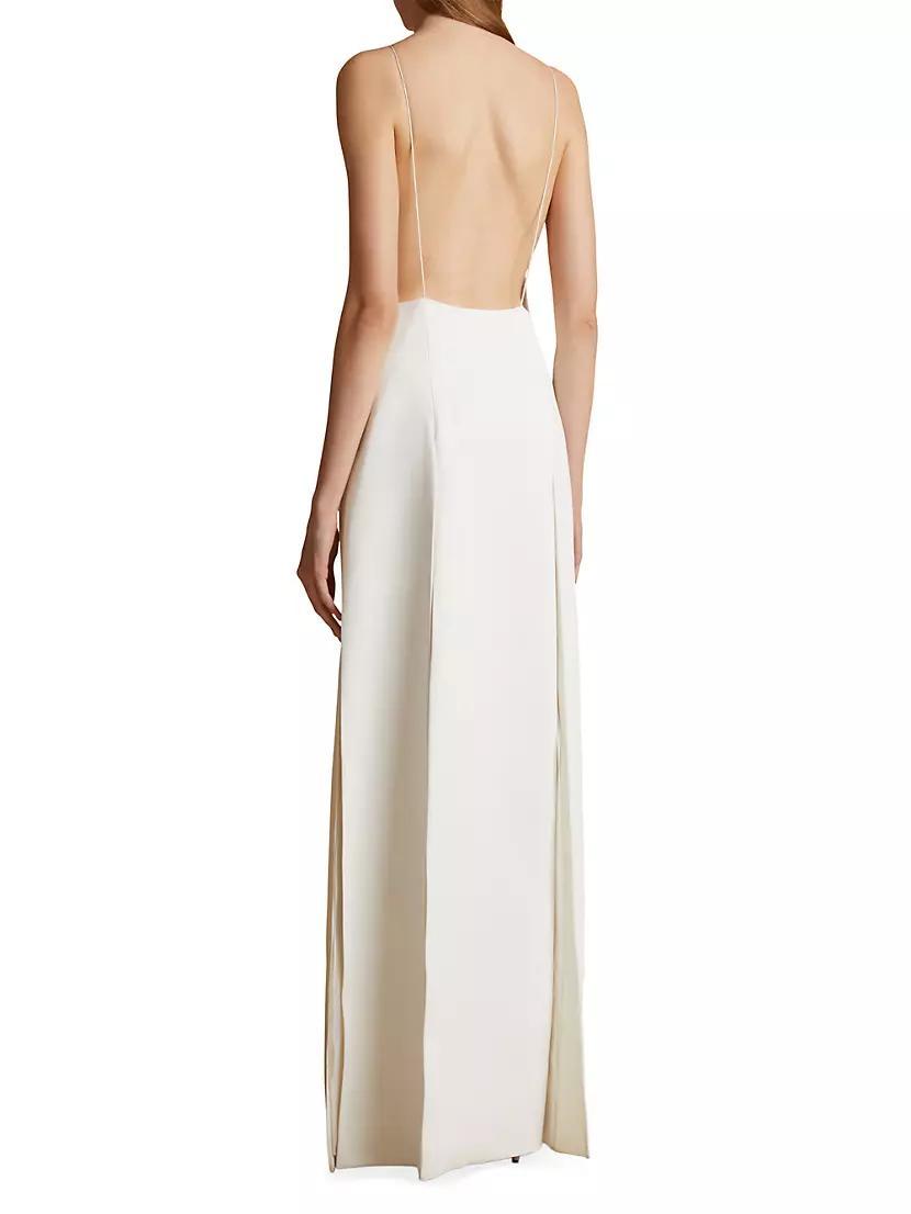 Nonya Crepe Satin Maxi Slipdress Product Image