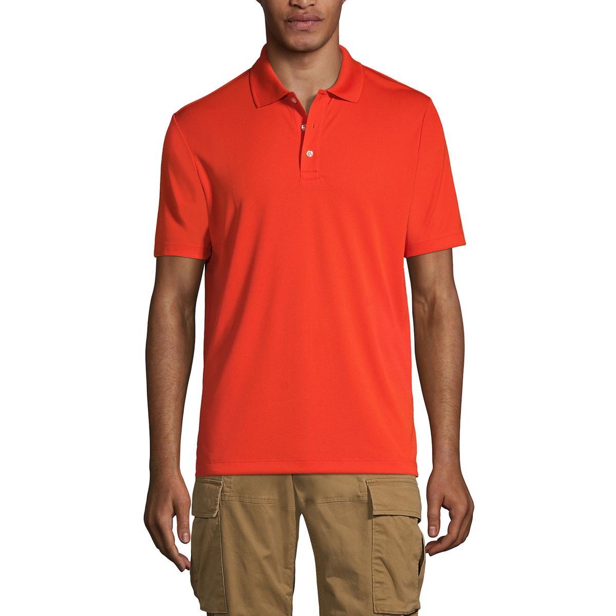 Mens Lands End Short Sleeve Moisture-Wicking Active Polo Shirt Product Image