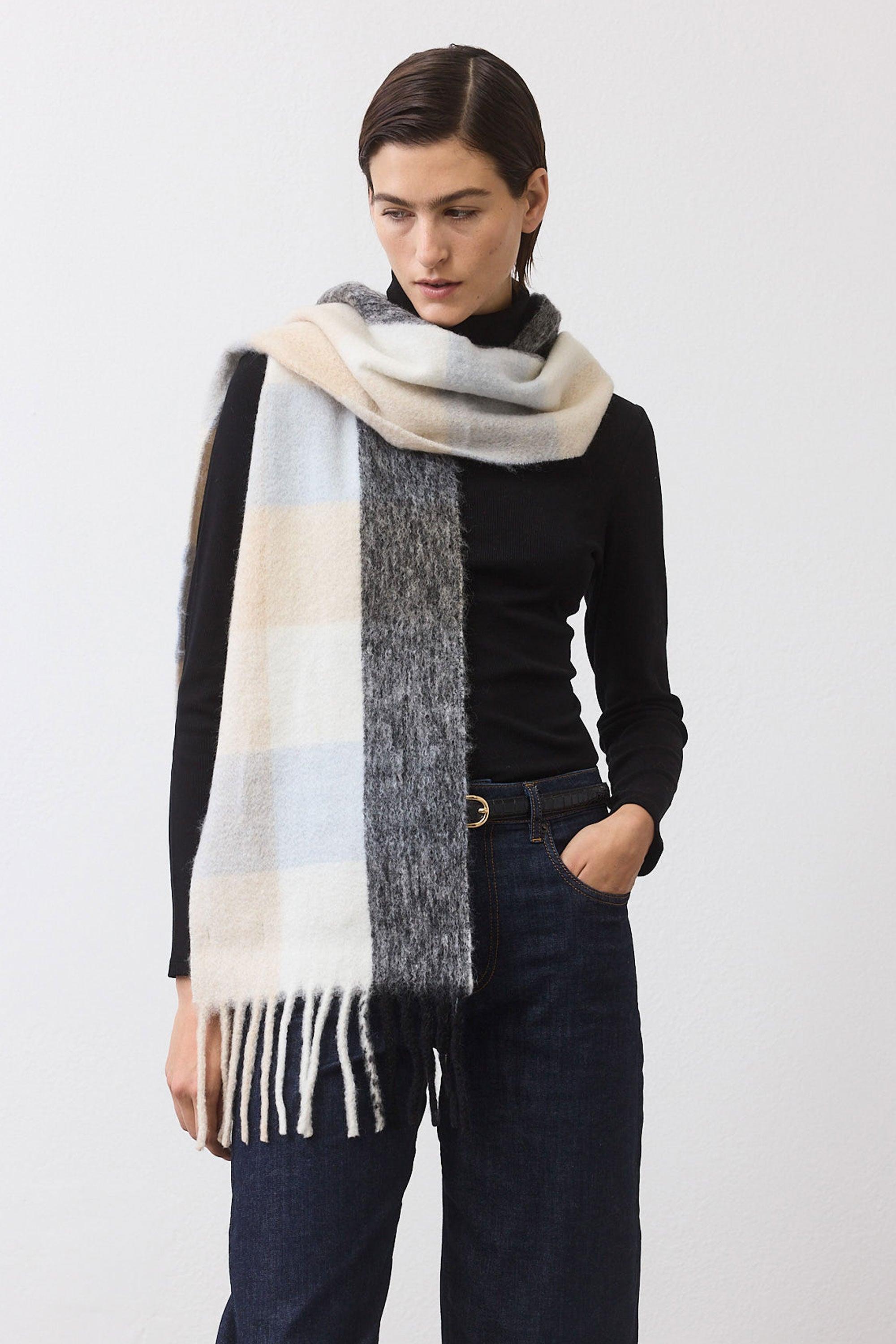 The Plaid Wool Mohair Scarf Product Image