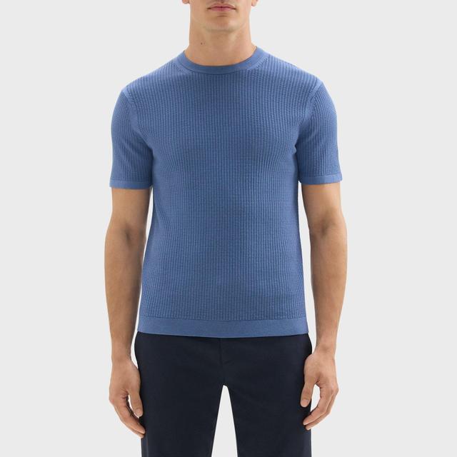 Organic Cotton Short-Sleeve Sweater | Theory Outlet Product Image