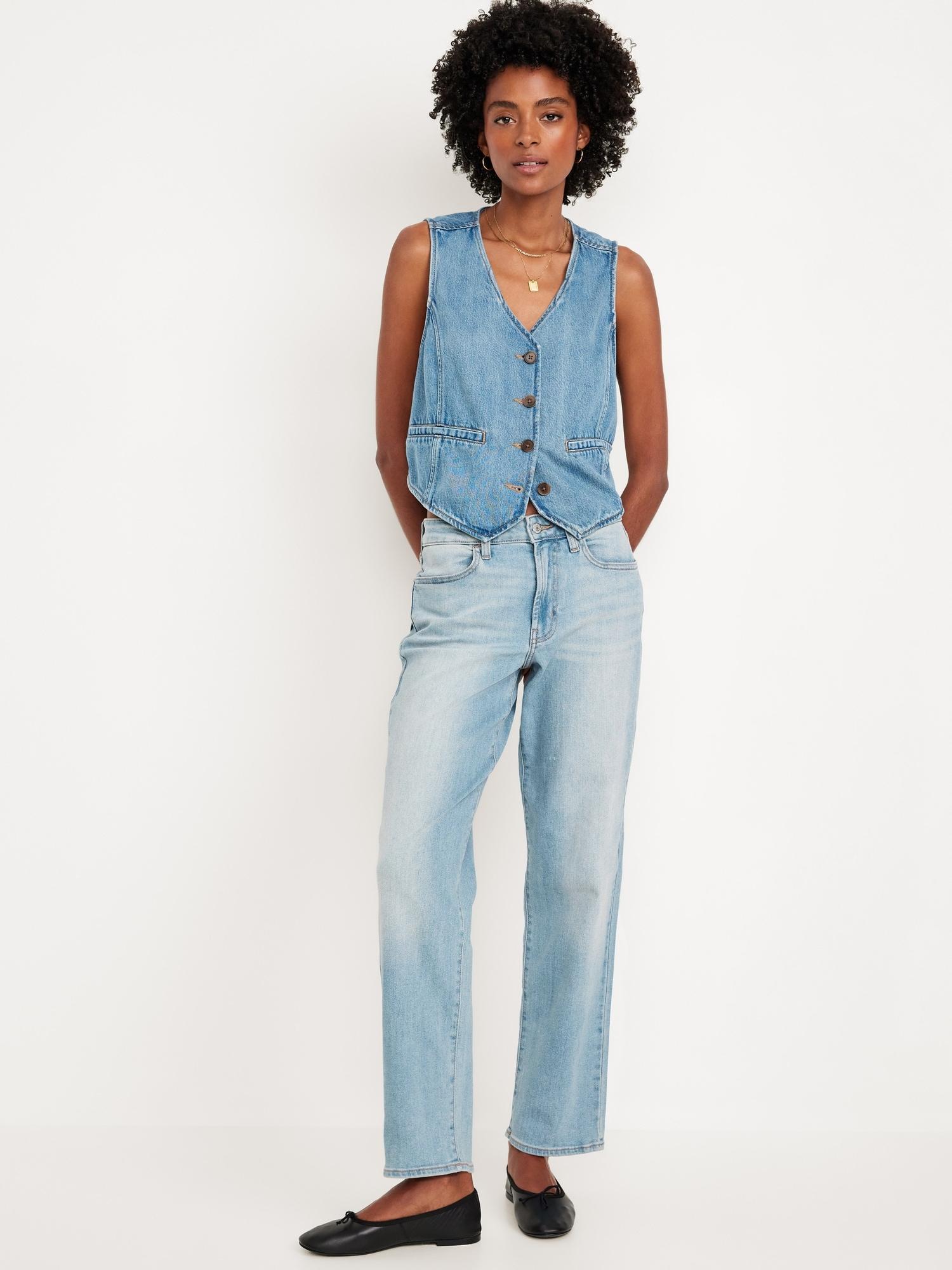 High-Waisted Wow Loose Jeans Product Image