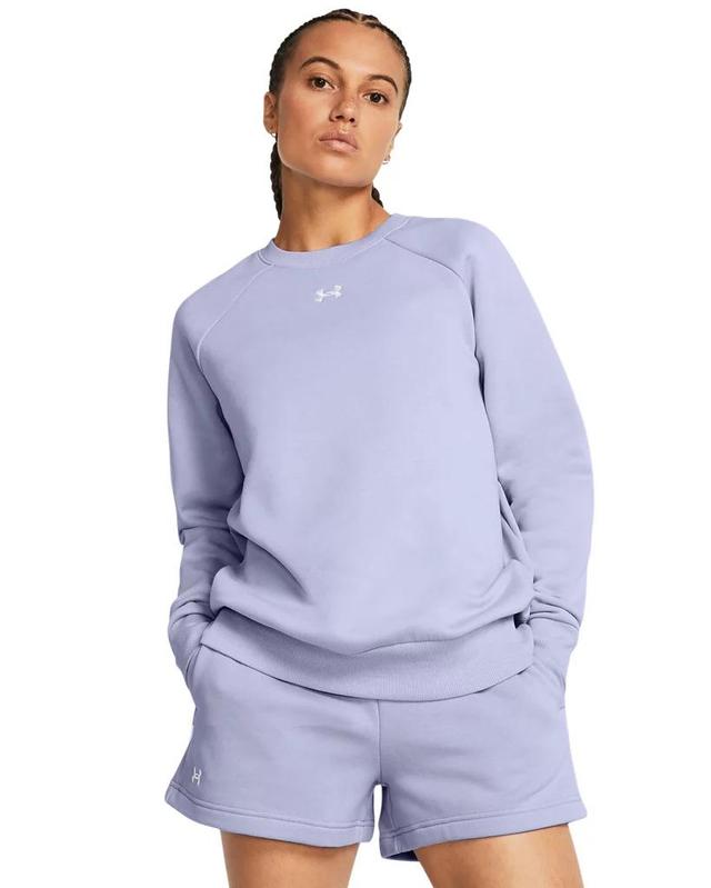 Women's UA Rival Fleece Crew Product Image