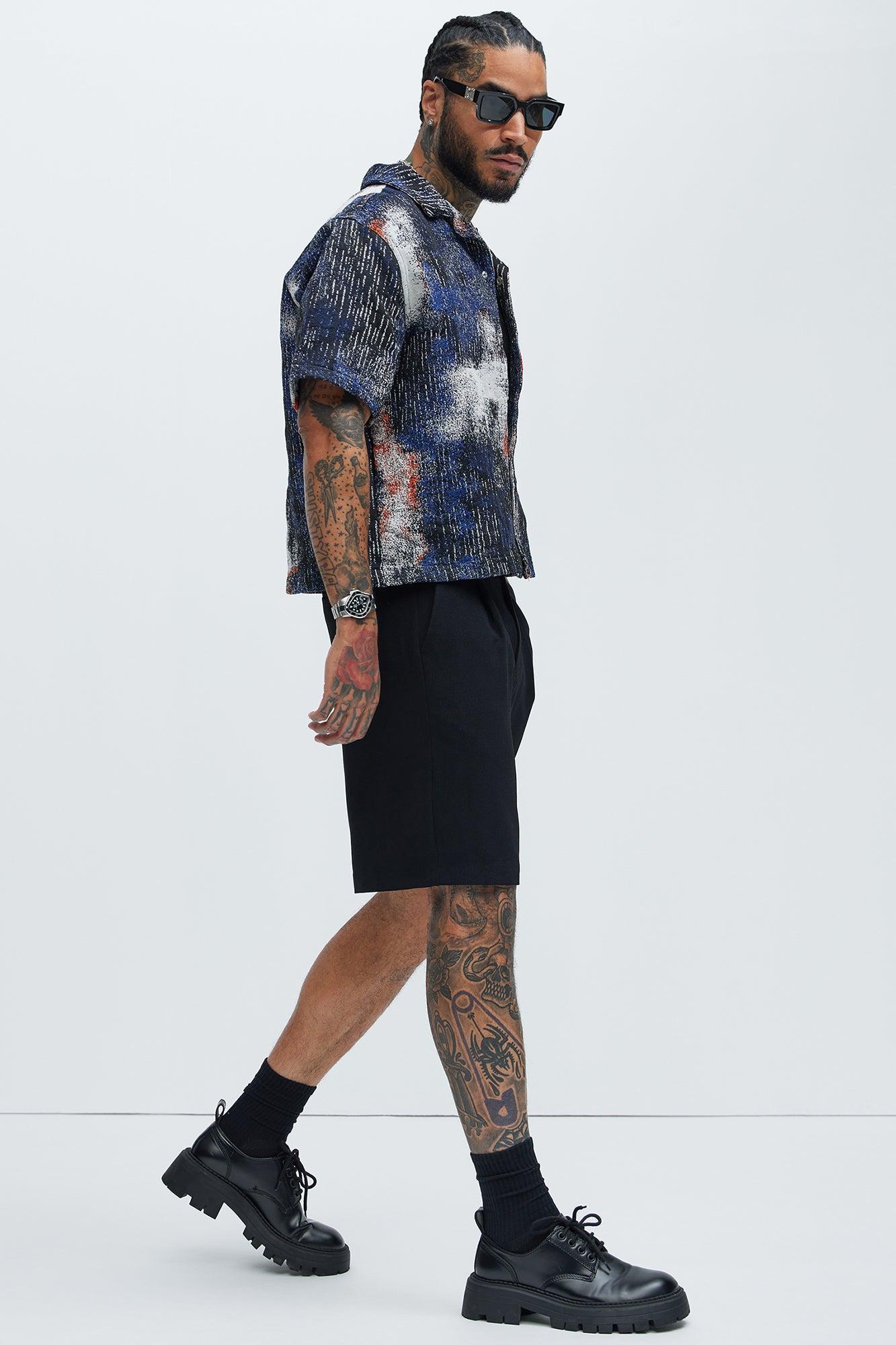 Galaxy Tapestry Shirt - Blue/combo Product Image