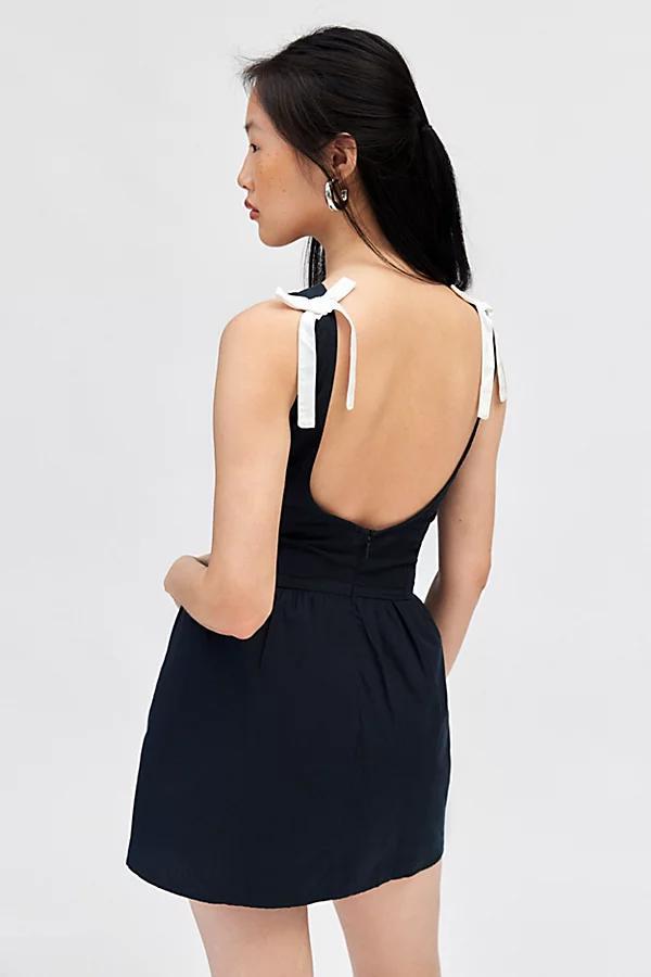 Motel Talesshi Bow Detail Mini Dress Womens at Urban Outfitters Product Image