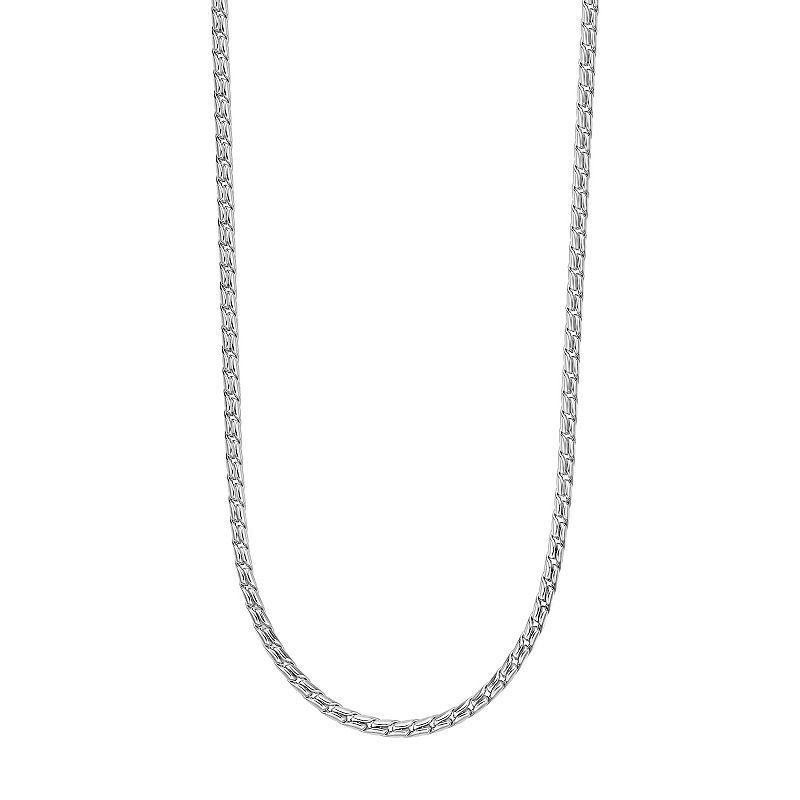 Mens LYNX Stainless Steel 24 Inch Twist Chain Necklace Product Image