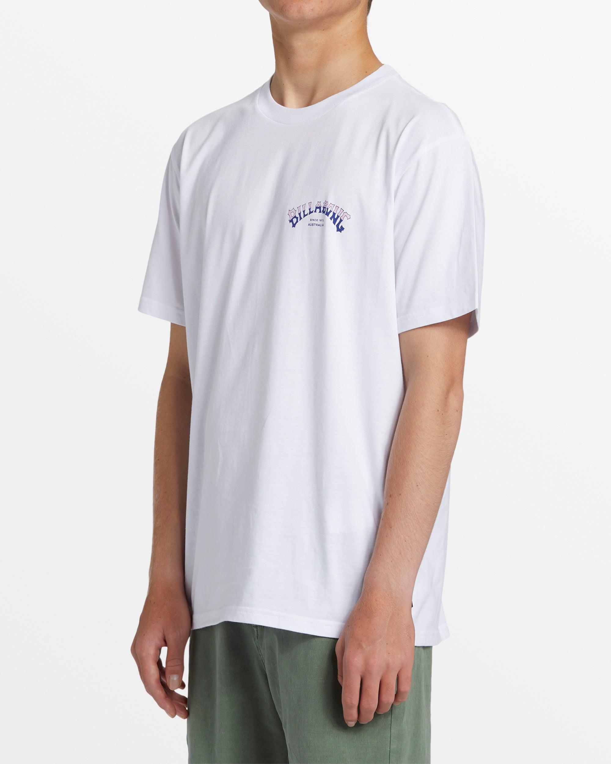 Stacked Arch T-Shirt - White Male Product Image