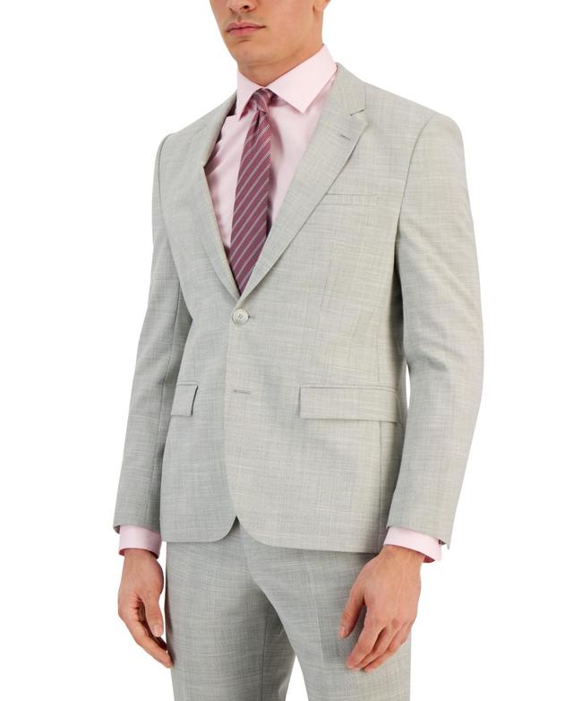 Hugo Boss by Hugo Boss Men's Modern-Fit Check-Print Superflex Suit Jacket - Grey Product Image