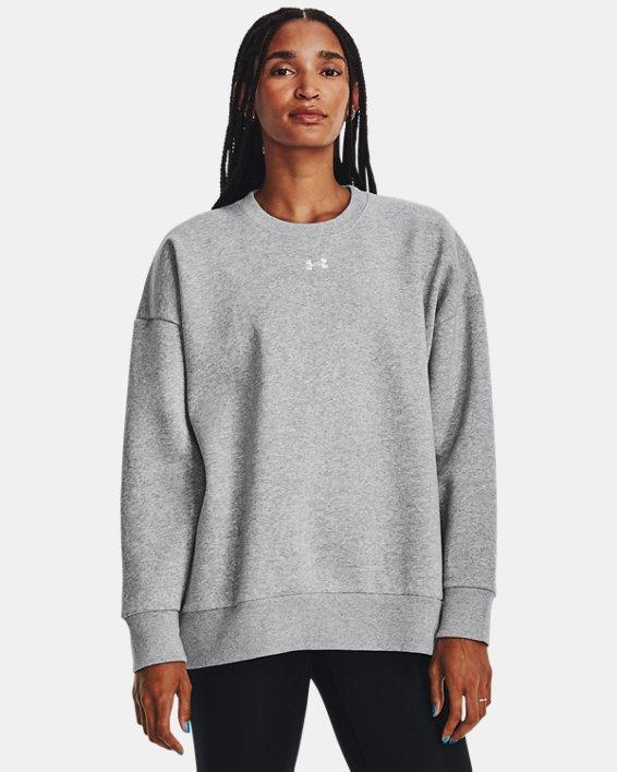 Women's UA Rival Fleece Oversized Crew Product Image