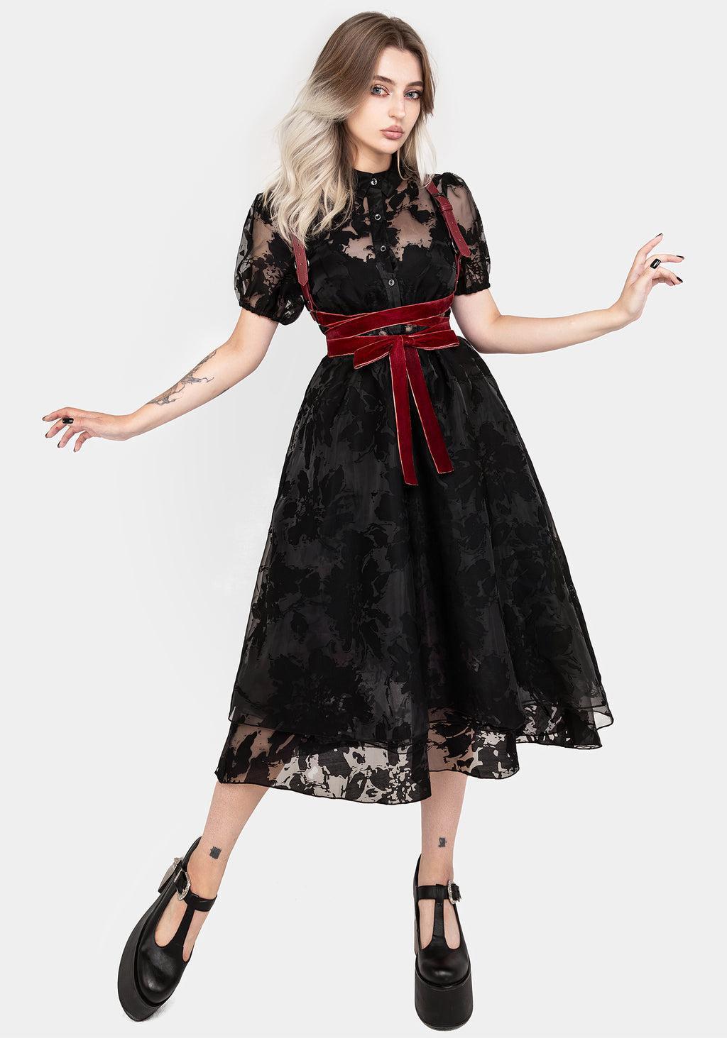 Spectre Layered Midi Shirt Dress Product Image