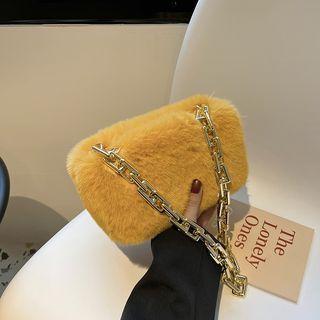 Chain Strap Fluffy Shoulder Bag Product Image