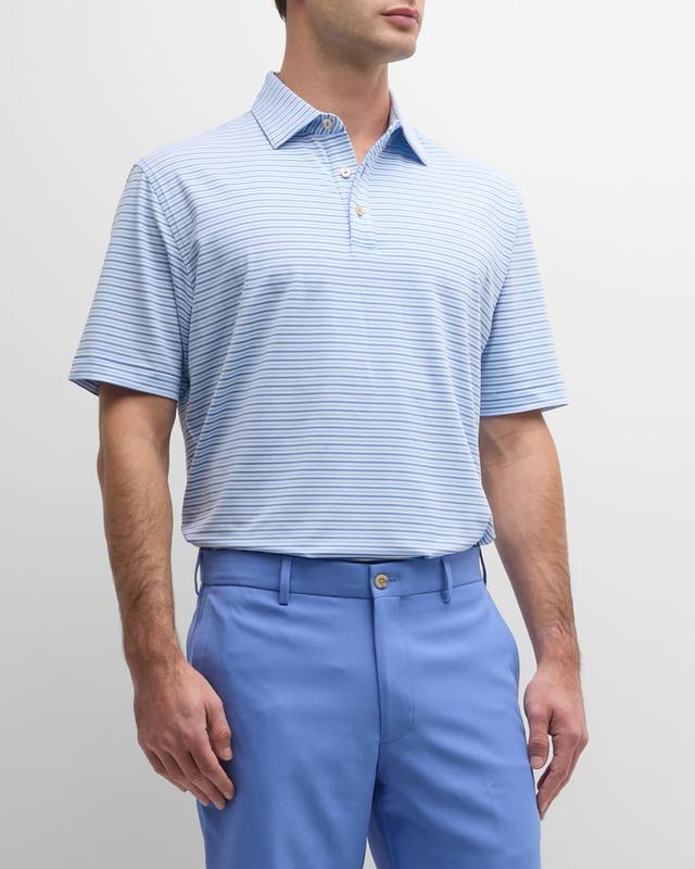 Mens Olson Stripe Performance Polo Shirt Product Image