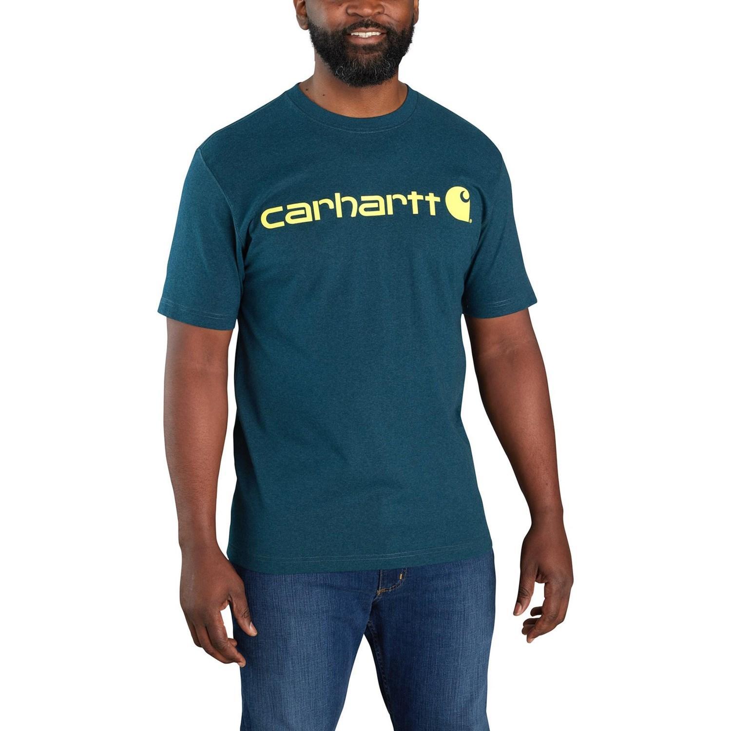 Carhartt K195 Big and Tall Loose Fit Heavyweight Logo T-Shirt - Short Sleeve, Factory Seconds Product Image