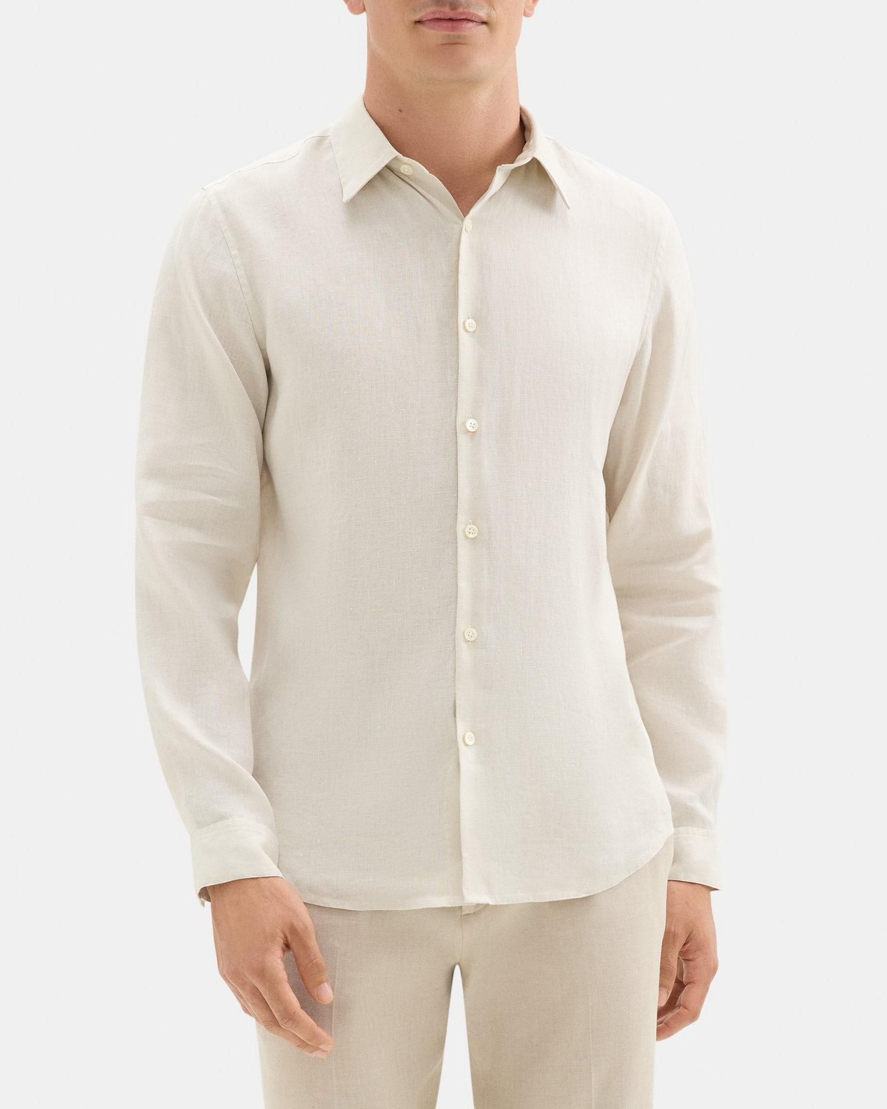 Standard-Fit Shirt in Linen Product Image