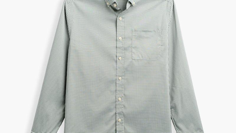 Olive Gingham Men's AeroZero° Sport Shirt Product Image