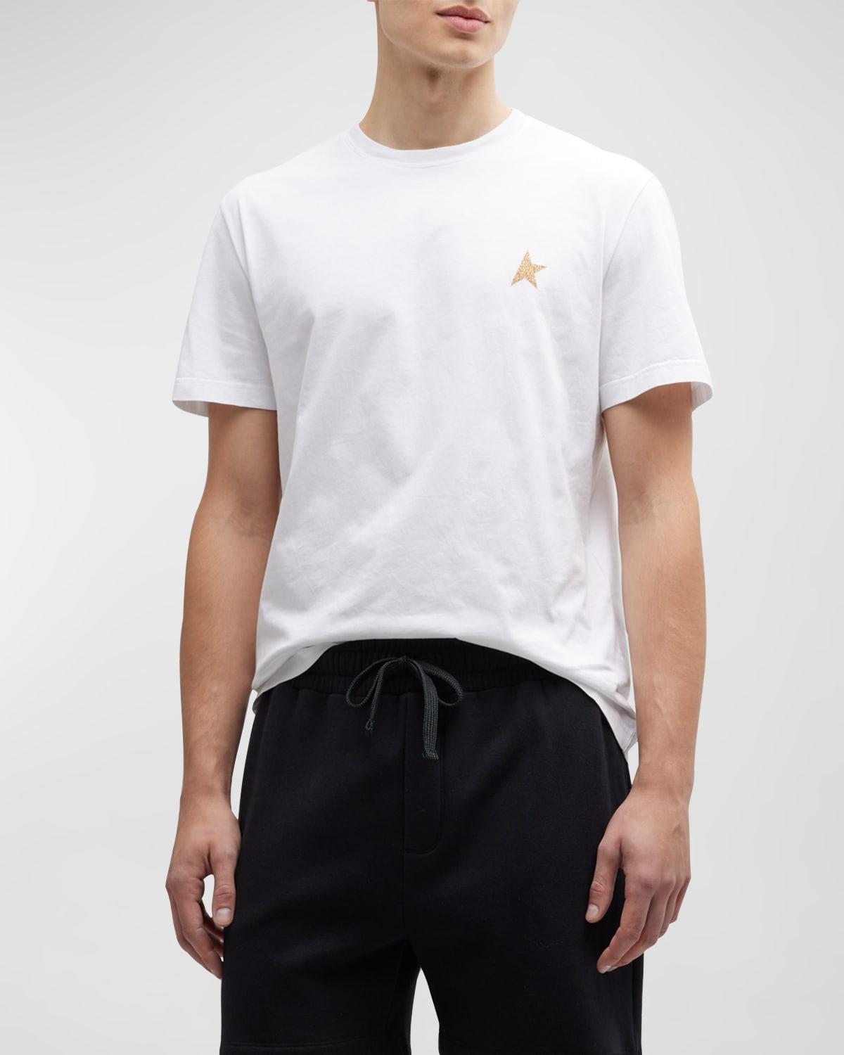 Mens T-Shirt with Small Glitter Star product image