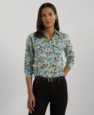 Women's Cotton Floral Shirt Product Image