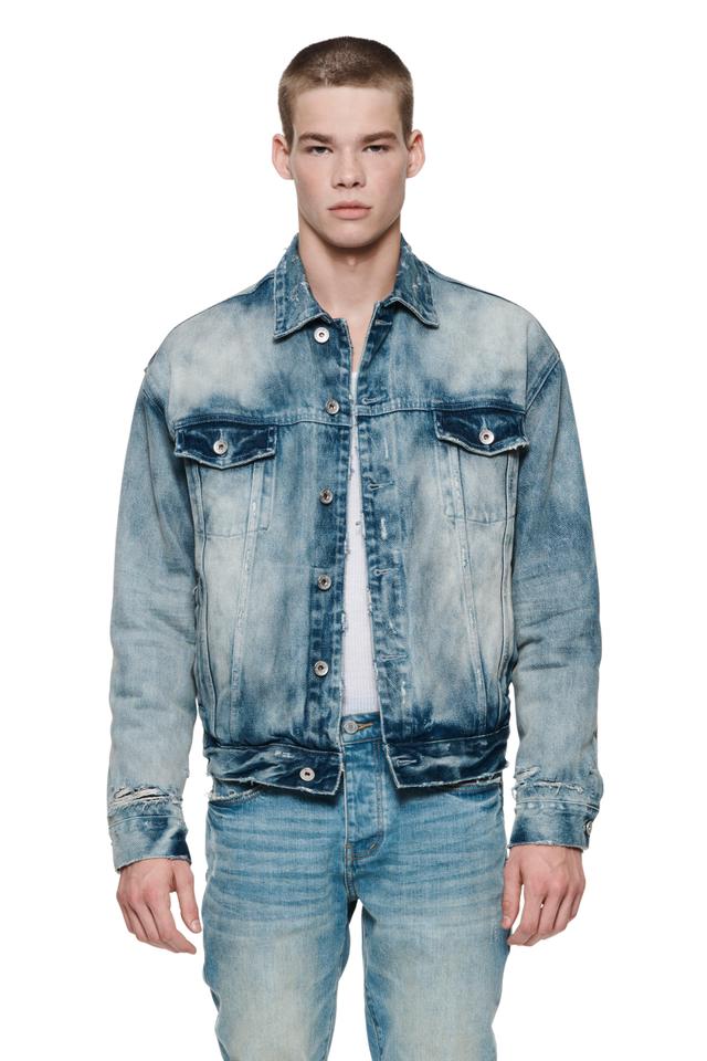 Padded Denim Jacket Male Product Image