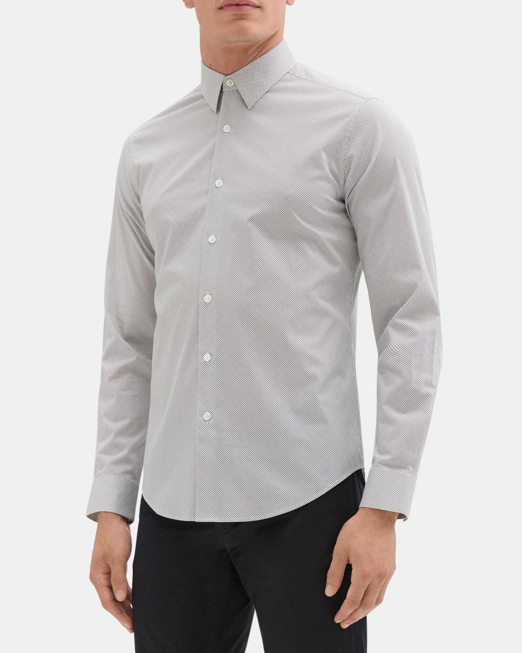 Tailored Shirt in Dotted Cotton Product Image