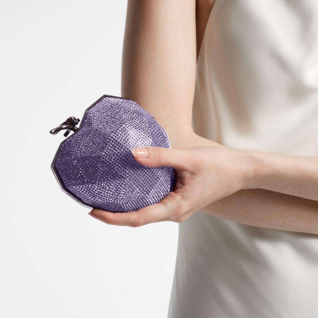 Faceted Heart Clutch Product Image