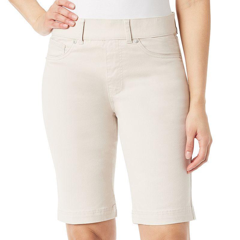 Womens Gloria Vanderbilt Smoothing Shape Effect Bermuda Shorts Product Image