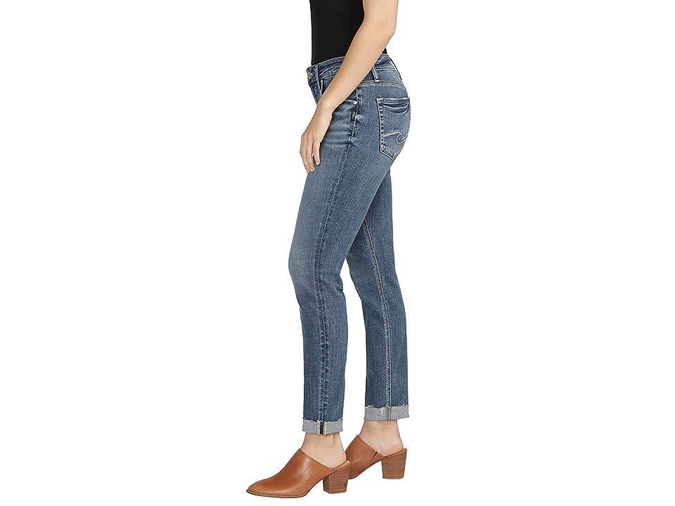 Silver Jeans Co. Mid Rise Cuffed Ankle Slim Jeans Product Image